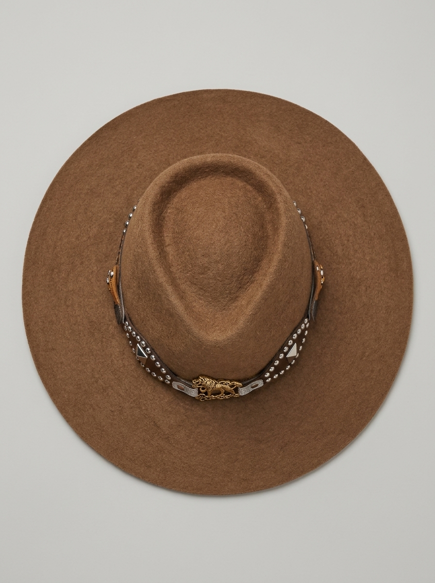 Sombrero de Alpaca 100% Afieltrada con Cintillo de Cuero